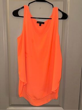 Banana Republic Orange Sleeveless Layered Tank Top
